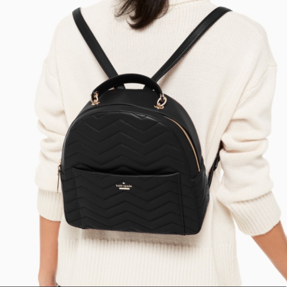 Kate spade Reese park black Ethel backpack NWT - Picture 8 of 8